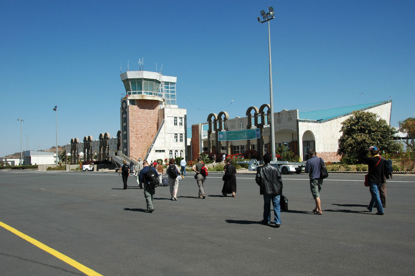 Axum - lotnisko