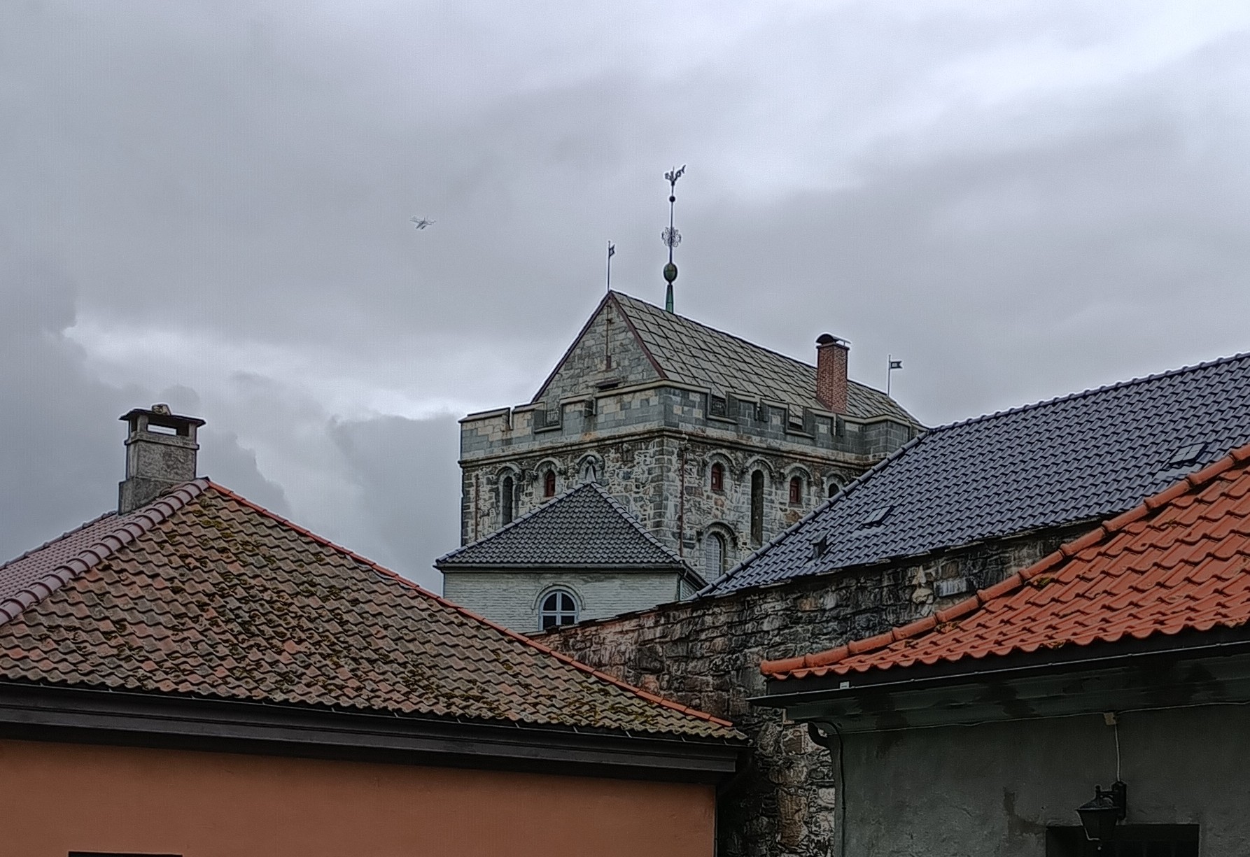 dachy twierdzy Bergenhus