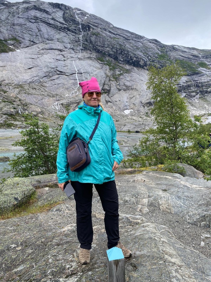 na przedpolu lodowca w Norwegii