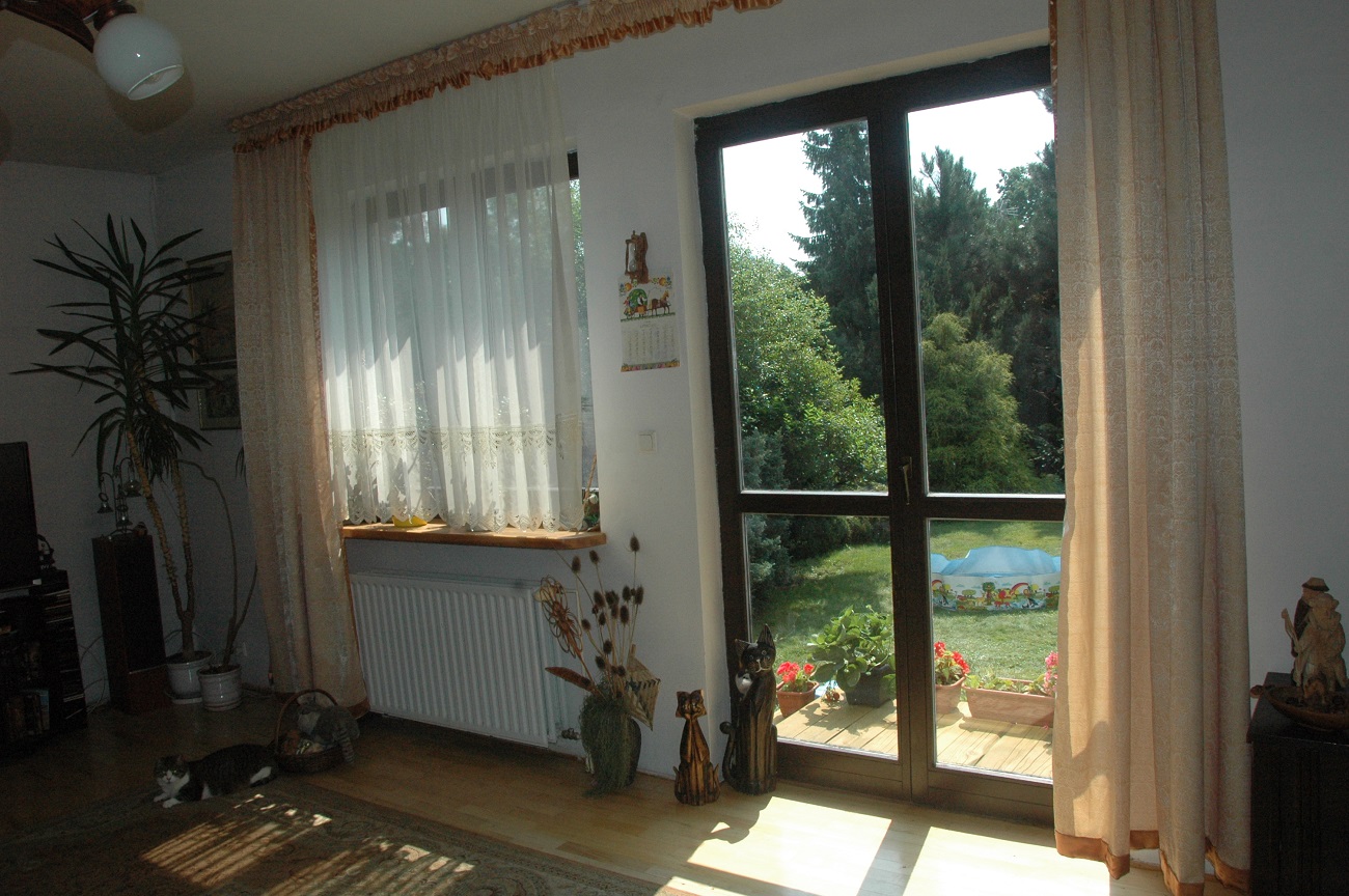 zasłona w salonie